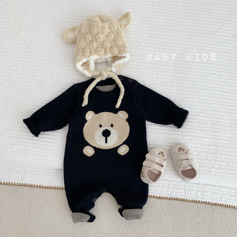 ins北欧婴幼儿针织连体衣男女宝宝可爱小熊秋冬外穿毛线哈衣爬服,童装/婴儿装/亲子装,连身衣/爬服/哈衣,淘宝优惠券,粉丝福利购,淘宝优惠卷