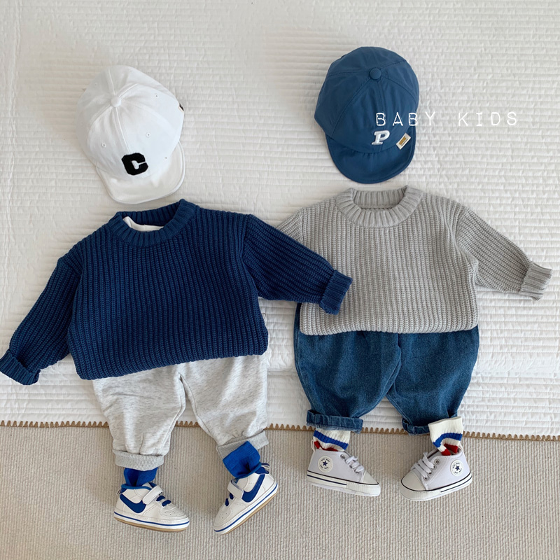 韩版春秋中性款洋气毛衣