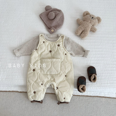 套头长爬冬季可爱连体衣