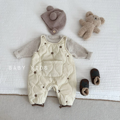 套头长爬冬季可爱连体衣