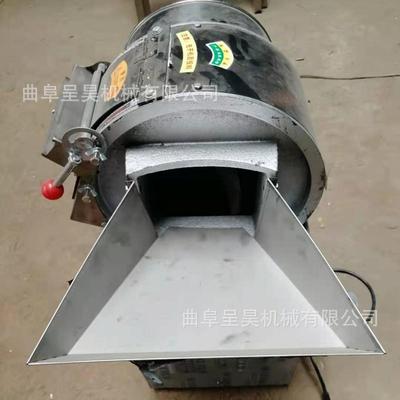 不锈钢水果切片机 小型电动柑橘无花果切片机 离芯滚筒削片机