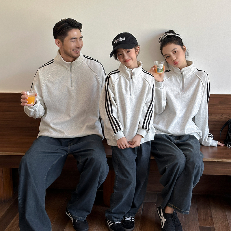 亲子装新款一家三四口冬季外套潮