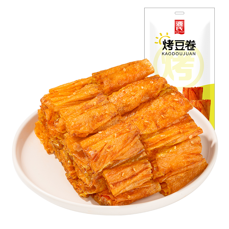 源氏豆制品香辣烤豆卷辣条零食