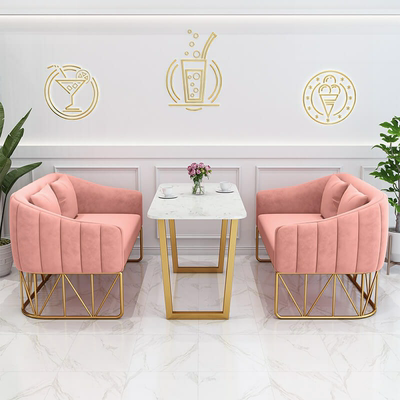 北欧网红西餐厅饭店单双人卡座沙发清吧甜品咖啡厅奶茶店桌椅组合