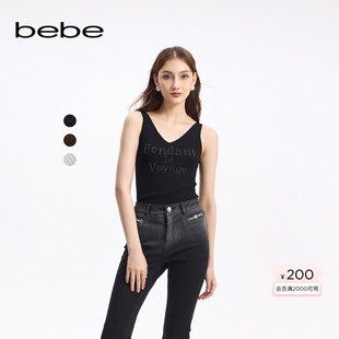 bebe秋季 背心381101 系列女士气质修身