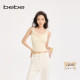 bebe2025秋季 新款 女士含有粘纤设计感立体花上衣吊带背心330201