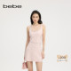 女士烫钻提花短款 bebe2025夏季 新款 伞摆背心针织连衣裙230911