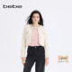 bebe2025秋冬新款 女士气质舒芙蕾风重工设计毛绒感短外套402113
