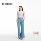 bebe夏季 211016 宽松微喇牛仔裤 系列女士薄款 长款