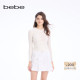 bebe2026春季 130610 挑孔娃娃领针织开衫 新款 女士优雅通勤风花式