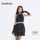 bebe2025秋冬新款 女士小香风优雅收腰修身 月夜星光连衣裙450008
