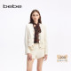 外套340305 系列女士金属扣肌理感小香风短款 星光纱呢 bebe秋季