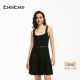 无袖 bebe夏季 系列女士气质镂空短款 针织连衣裙250022