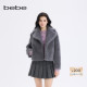 bebe2025秋冬新款 博主同款 女士羊毛质感仿皮草绒感外套402106