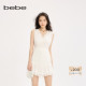 女士清新优雅气质V领无袖 bebe2025夏季 新款 连衣裙250061
