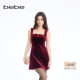 风连衣裙150014 女士安可拉红色时尚 明星同款 bebe2026早春新款