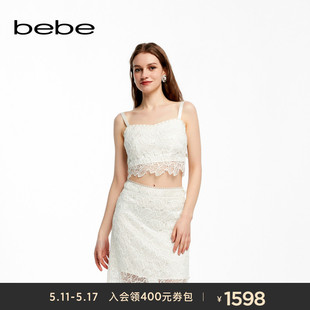 女士气质薄款 蕾丝修身 新款 bebe2024夏季 吊带281205