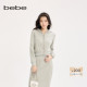 bebe2025秋季 新款 女士蝴蝶结坠饰亮片帽子螺纹下摆休闲卫衣380101