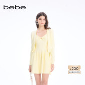 bebe2026春季 130604 型V领针织开衫 新款 女士气质优雅风宽松版