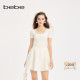 bebe2025夏季 新款 女士小香风优雅高质感收腰针织连衣裙230915
