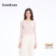 女士蝴蝶图案装 bebe2026春季 新款 饰含羊毛和海马毛针织上衣130503