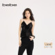 bebe2025秋季 新款 女士含桑蚕丝手工立体花胸针缀饰背心吊带381202