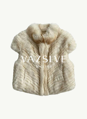【VAZSLVE/全新奢品】时尚百搭2026新品狐狸毛马甲外套CWPC-9605