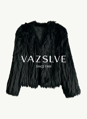 【VAZSLVE/全新奢品】轻奢高定冬季保暖貉子毛皮草外套GGFF-26012