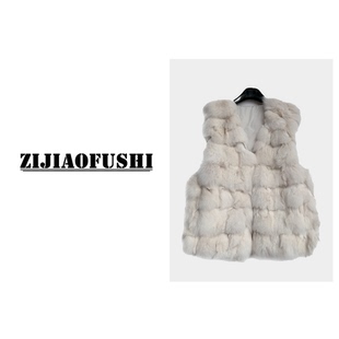 CWPC 22111 狐狸毛马甲 妮妮推荐 冬装 紫娇服饰 女装 时尚