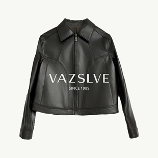 【VAZSLVE/全新奢品】2026新款绵羊皮小立领皮衣外套 SYPC-0211