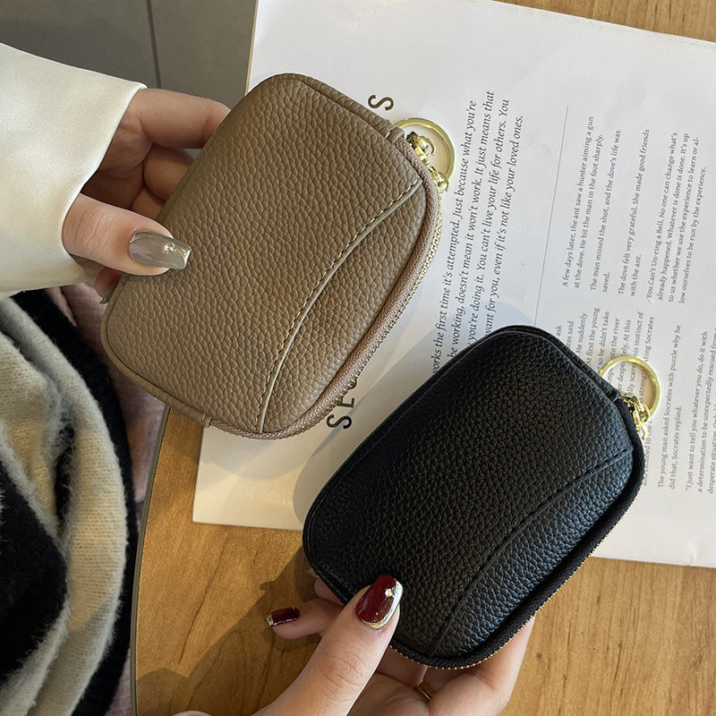 零钱包女迷你小巧2025新款真皮拉链简约钥匙扣硬币收纳高级感随身