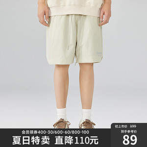 CHINISM CH梭织休闲短裤男夏季薄款美式潮牌透气篮球运动五分裤子