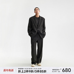 男高级感简约休闲西服外套 套装 CXQB14A2035 廓形西装 CHINISM