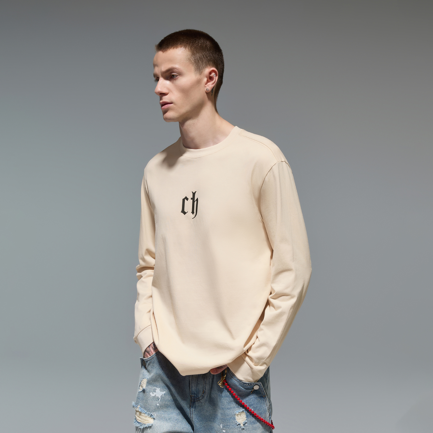 CHINISM赤尘重磅长袖T恤