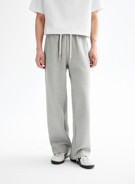 CHINISM丨高克重针织休闲裤男秋季新款卫裤直筒裤/CXHB21N1017