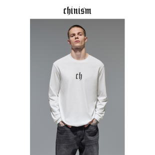 纯色内搭情侣德绒打底衫 T恤男春季 男生上衣 纯棉长袖 CHINISM