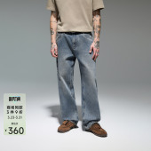 子 CHINISM 裤 男水洗做旧休闲男士 CXVA62N6096 复古直筒牛仔裤