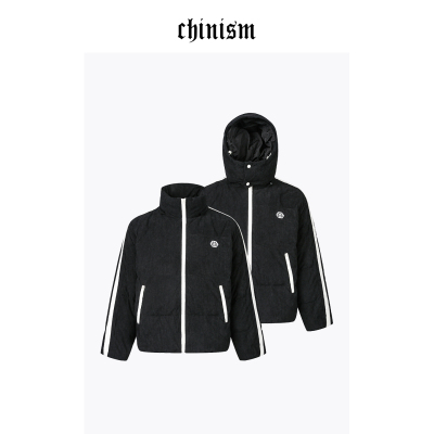 CHINISM赤尘灯芯绒连帽羽绒服男