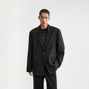 休闲宽松西服 外套男秋季 CXQB14A2035 垫肩廓形休闲西装 CHINISM