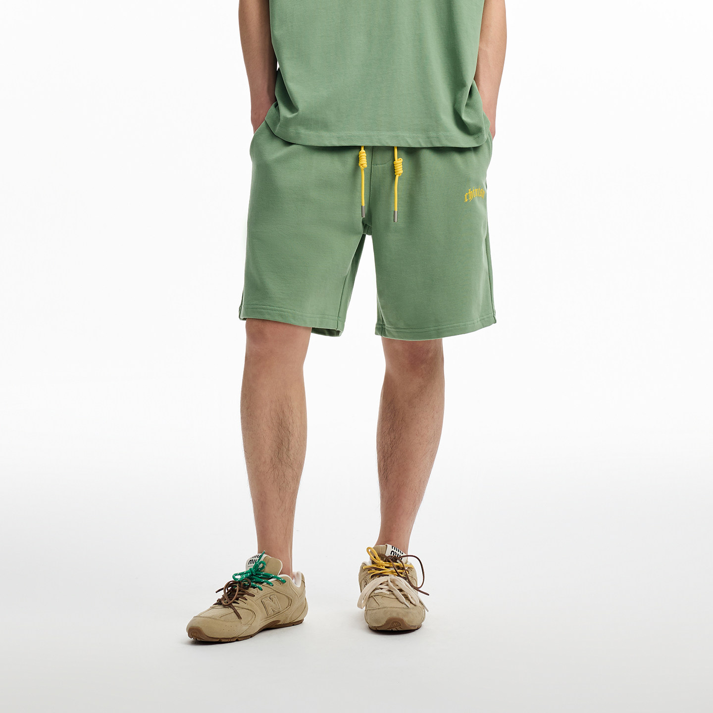 CHINISM丨440G重磅撞色针织短裤男2025夏季新款裤子/CXSB26M1123,男装,短裤,淘宝优惠券,粉丝福利购,淘宝优惠卷