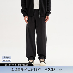 男春季 子 基础款 裤 CHINISM赤尘 宽松男士 新款 黑色直筒休闲裤 美式