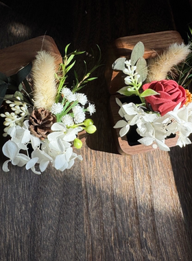 原创新款结婚对戒网红永生花戒指