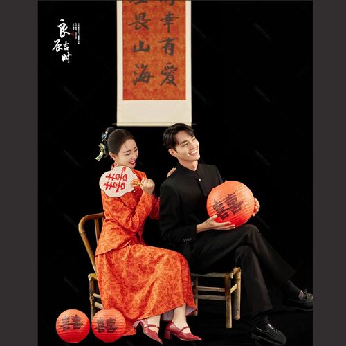 新中式喜嫁风婚纱摄影拍照道具