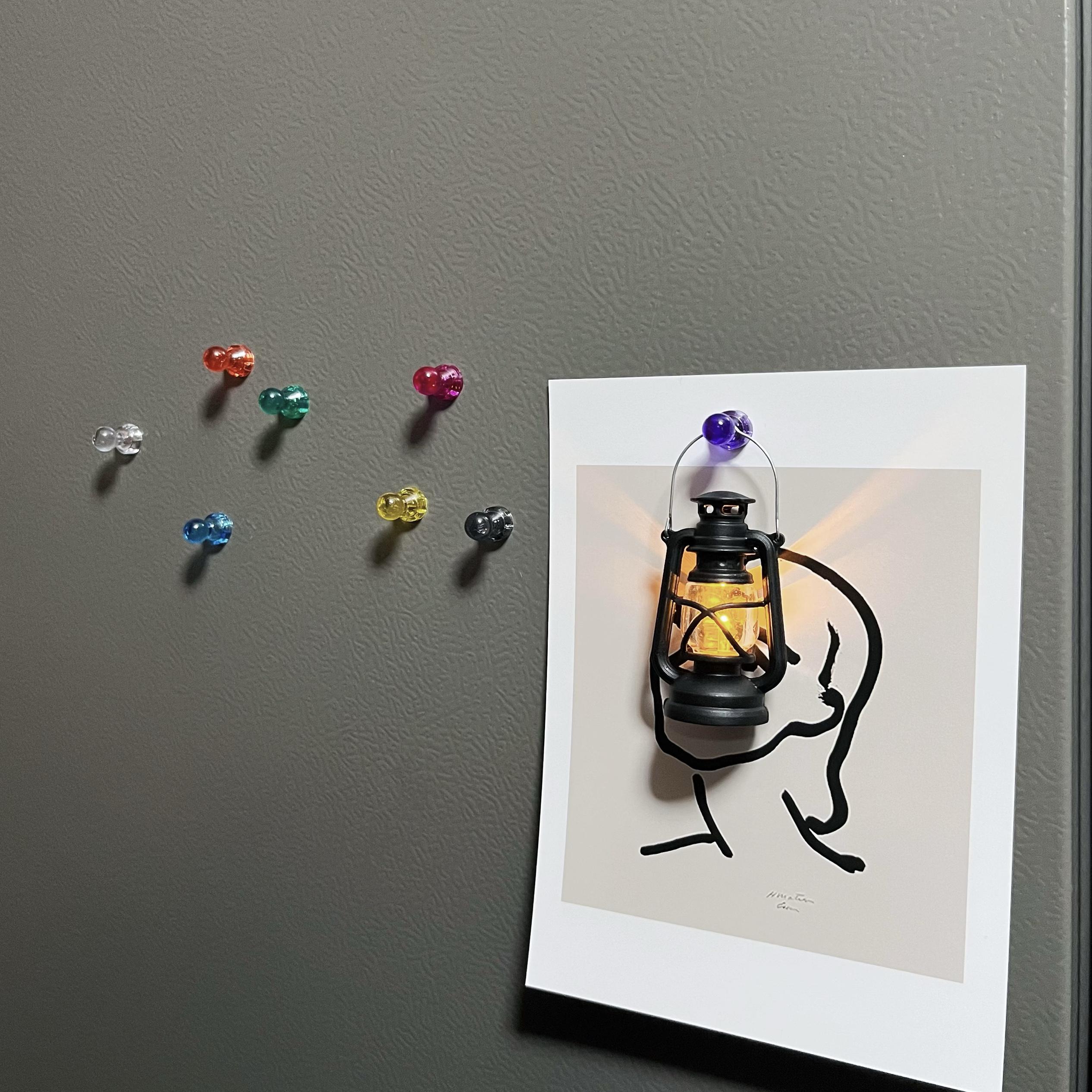 办公室拍立得卡片相片小磁钉吸铁