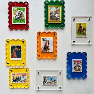 马年限量纪念邮票冰箱贴盲盒磁吸艺术装饰送属马2026新年创意礼物