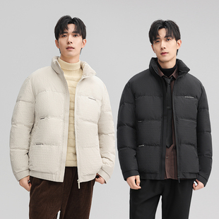 DESSO连帽90鸭绒羽绒服/冬季85鸭绒立领羽绒服