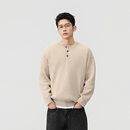 DESSO菱形格针织衫/亨利领针织衫