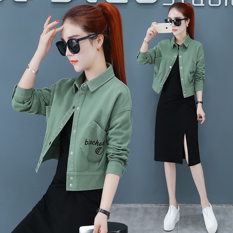 爱依服旗舰店小个子连衣裙女装春装2020新款春时尚流行洋气两件套