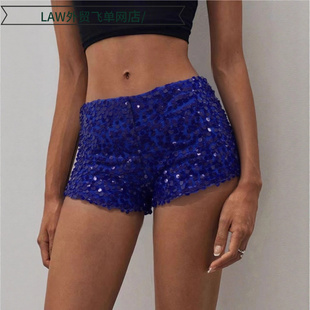 deep 修身 sequin 显瘦性 dress女士短裤 camisole ball Sexy top