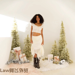 women long sleeved 鱼尾包臀防走光半身 Lace shirt销量款 sexy